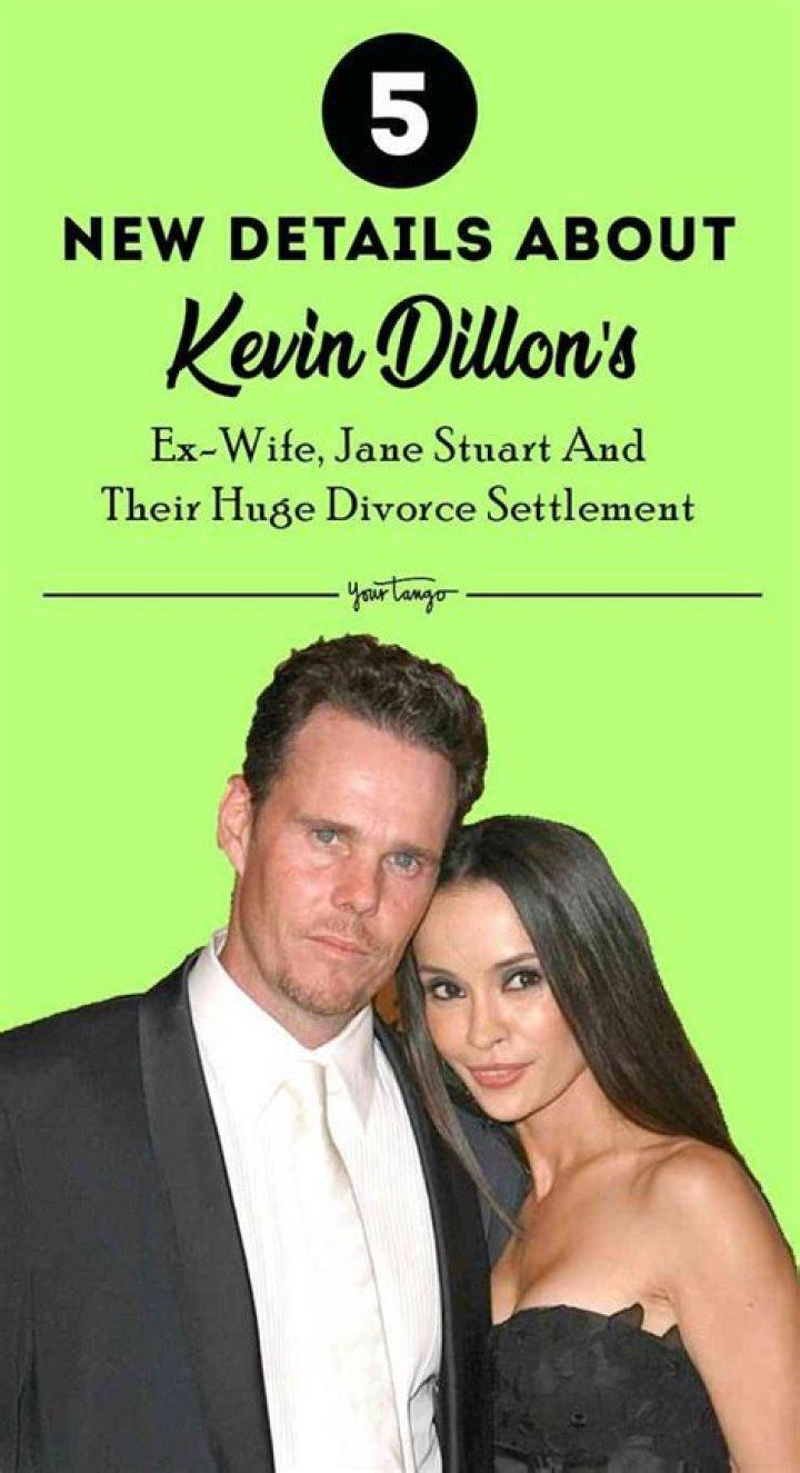 Kevin Dillon And Jane Stuart's Enduring Love Story