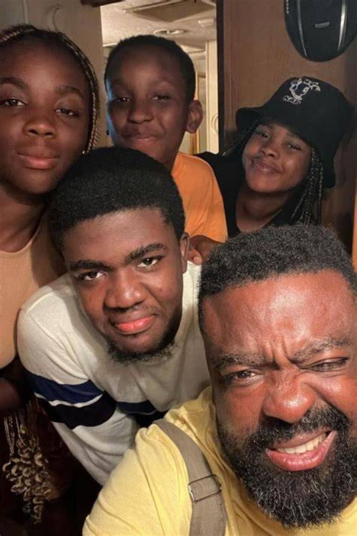 Kunle Afolayan counts his blessings as he shows off his children