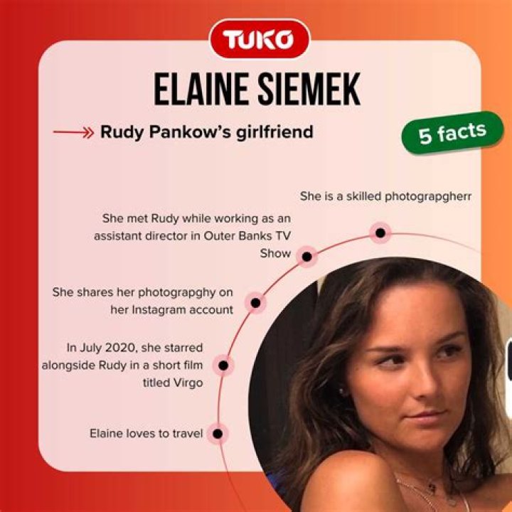 Who is Rudy Pankows girlfriend, Elaine Siemek